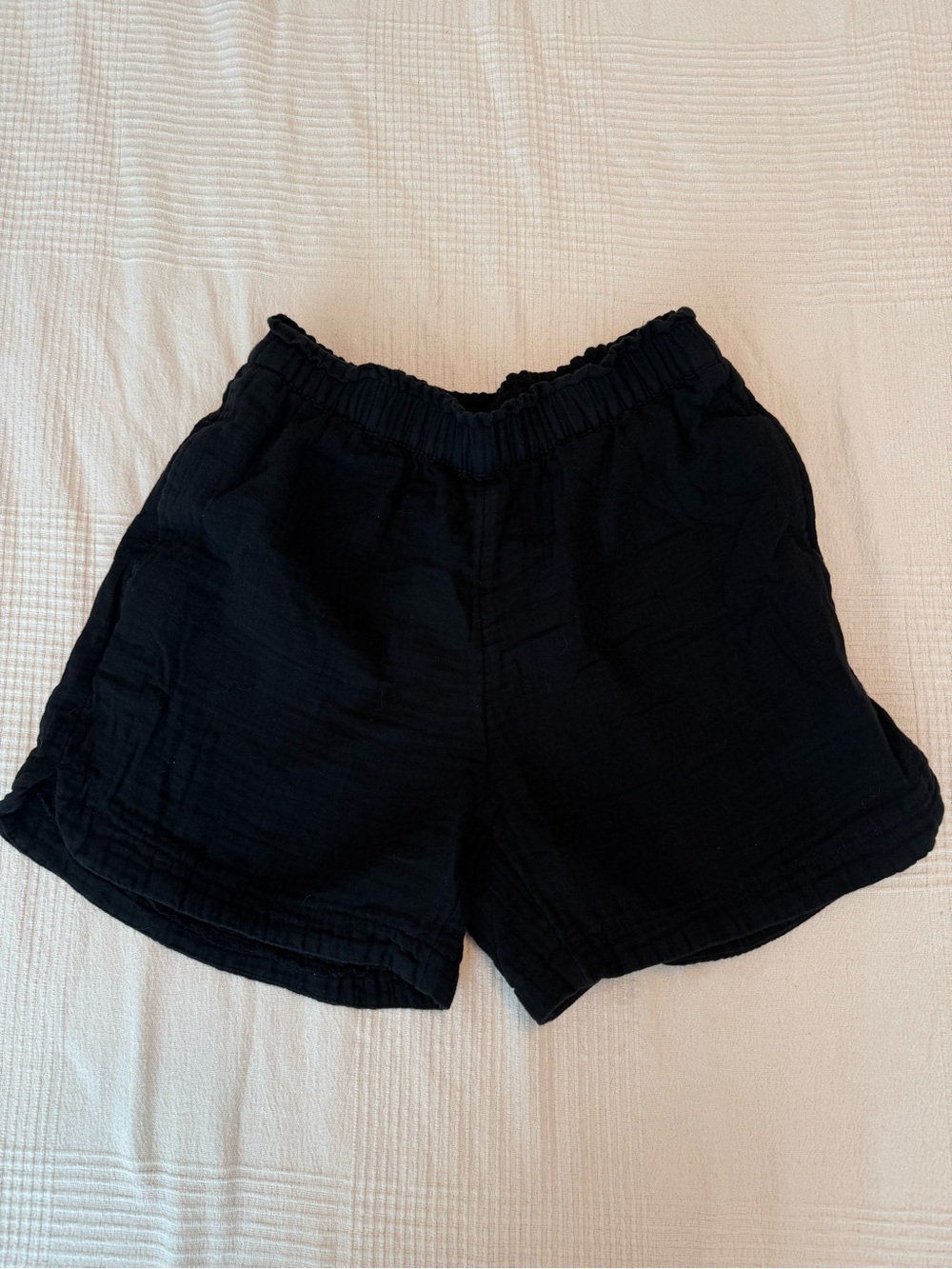 Old Navy Black Elastic-Waist Women's linen Shorts